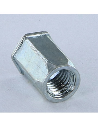 Porca rebite hexagonal cabeça reduzida M6X15,5 Aço zinco branco ACRTH