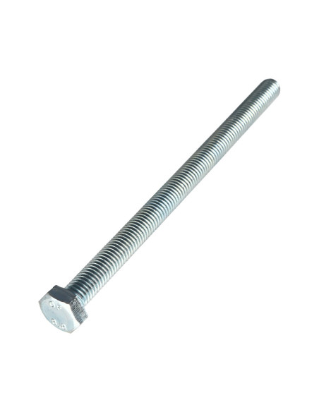 Parafuso de metais cabeça hexagonal M8X120 Classe 8.8 Aço zinco branco