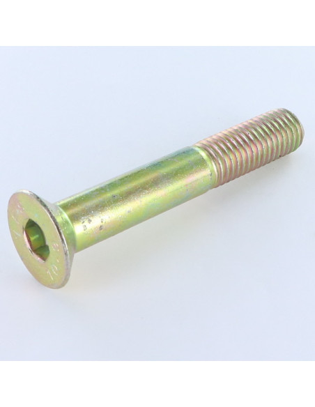 Parafuso de metais cabeça fresada hexagonal oca FHC M6X60 roscado sobre 18 classe 10.9 chave de 4 Dicromato