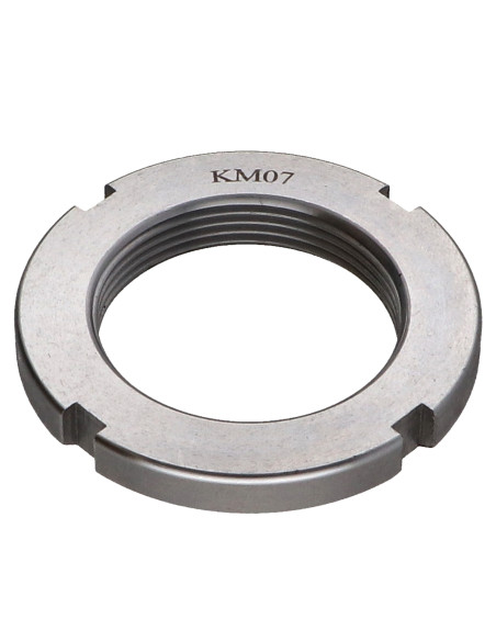 Porca com fenda KM Aço zinco branco M110 passo de rosca de 200