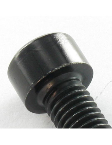 Parafuso de metais Parafuso cabeça oca sextavada M4X8 rosca total Classe 8.8 chave de 3 Aço zinco preto