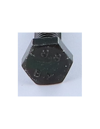 Parafuso de metais cabeça hexagonal M6X20 Classe 8.8 Aço zinco preto