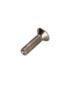 Parafuso de metais cabeça fresada hexagonal oca FHC chave de 5 M8X30 rosca total classe 10.9 Aço niquelado 2