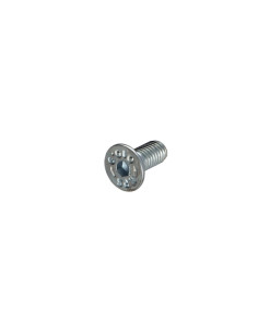 Parafuso de metais cabeça fresada hexagonal oca FHC chave de 4 M6X10 rosca total classe 10.9 Aço zinco branco