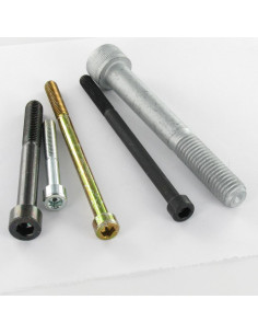 Parafuso de metais Parafuso cabeça oca sextavada M8X70 roscado sobre 28 Classe 8.8 chave de 6 Aço zinco branco