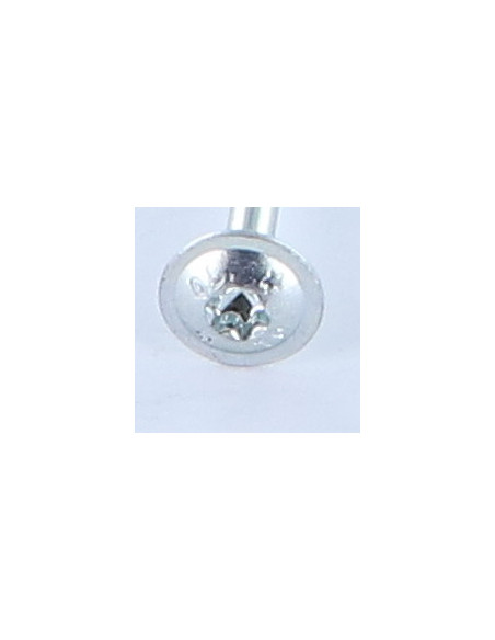 Parafuso de madeira aglomerado cabeça disco TORX T40 8X100 Aço zinco branco