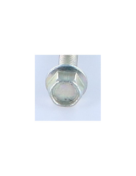 Parafuso de metais cabeça hexagonal M5X30 Aço zinco branco flange com gola serrilhada