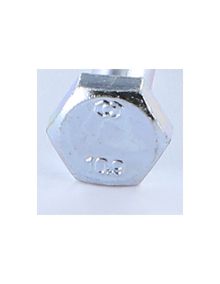Corpo de parafuso cabeça hexagonal M12X80 classe 10.9 Aço zinco branco