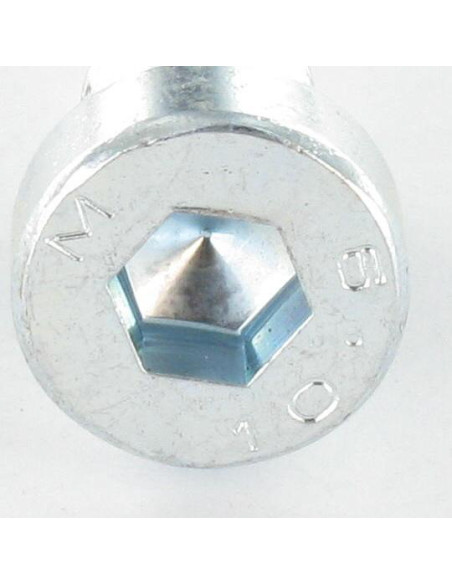 Parafuso de metais Parafuso cabeça oca sextavada cabeça baixa M10X20 rosca total chave de 7 Classe 8.8 Aço zinco