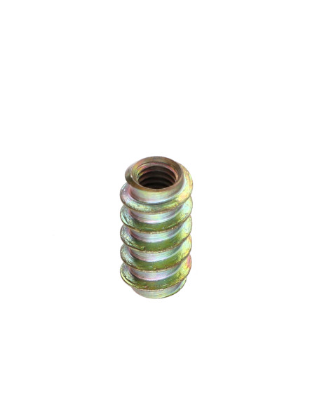 Inserto não sulcada M6 10X20 Aço zinco branco - Parafuso Express