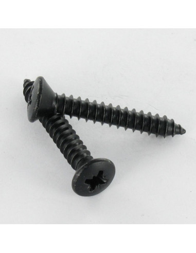Parafuso de chapa cabeça fresada de panela Pozi 4,8 x 32 Aço zinco preto