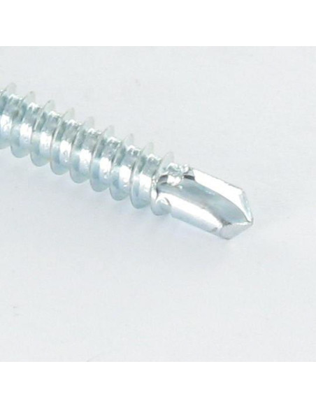 Autoperfurante cabeça fresada quadrado 3,9 x 19 Parafuso com Cabeça com Fenda quadrada 2 Aço zinco branco