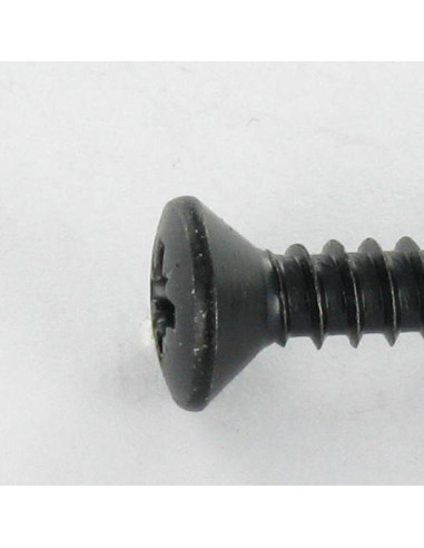 Parafuso de chapa cabeça fresada de panela Pozi 4,8 x 32 Aço zinco preto