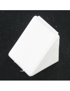 Flange com gola TRIÂNGULO plástico 2 orifícios branco 2