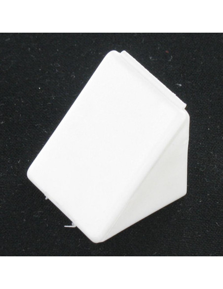 Flange com gola TRIÂNGULO plástico 2 orifícios branco