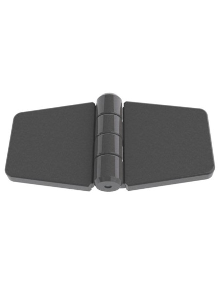 Dobradiça com tampa de proteção PARAFUSO 79X41 náilon preto