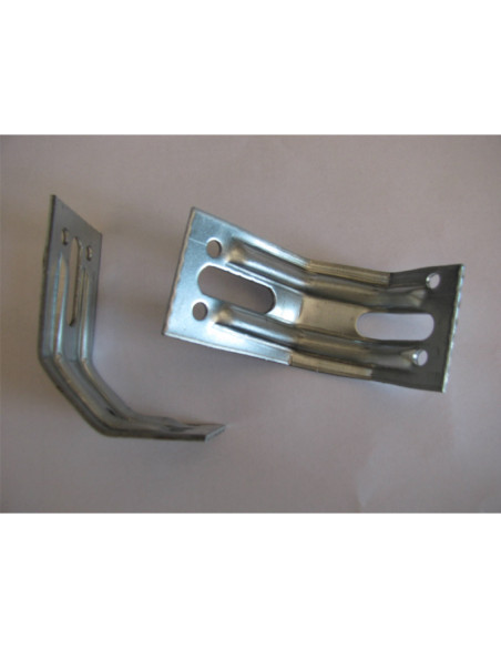Cantoneira de fixação ajuste 70X55X40 espessura 2 Aço zinco branco