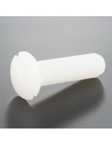 Parafuso de metais cabeça fresada de panela sulcada M3X6 natural nylon
