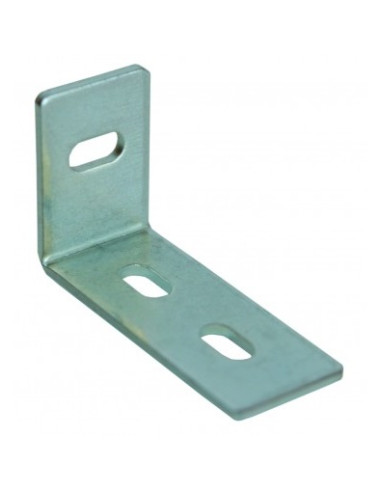 Curva ajuste 30X50X20 3 orifícios Aço zinco branco