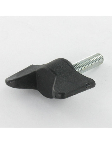 Parafuso borboleta de fixação náilon preto M5X10