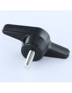 Manípulo borboleta de aperto náilon preto MACHO M8X40