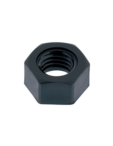 Porca náilon preto hexagonal HU M3 - Parafuso Express