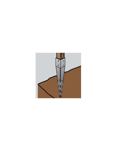 Postbasis AFIADO 71X750 forte resistência à corrosão Aço galvanizado a quente