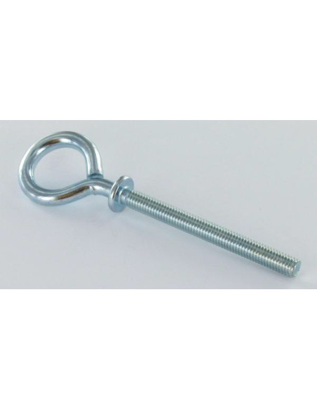 Pitão metais com colar 4X40 Aço zinco branco - Parafuso Express