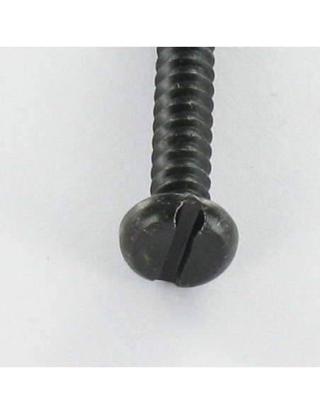 Parafuso de chapa cabeça cilíndrica sulcada 3,5 x 25 Aço zinco preto