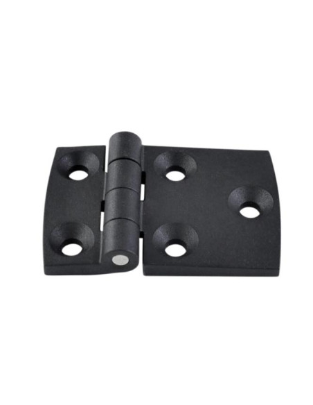 Dobradiça asimmetrico 80x40 náilon preto - Parafuso Express