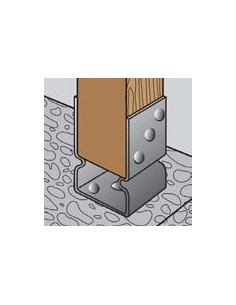 Suporte para viga forma U 71X60X150 forte resistência à corrosão Aço galvanizado a quente 2
