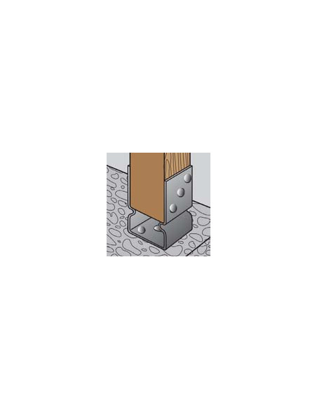 Suporte para viga forma U 71X60X150 forte resistência à corrosão Aço galvanizado a quente