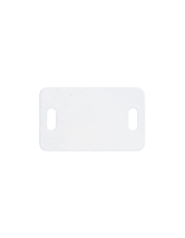 PLACA IDENTIFICAÇÃO nylon branco 26,4 x 16,2 - Parafuso Express