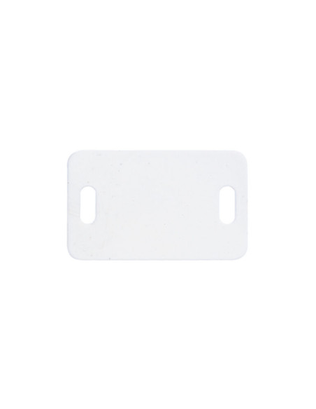 PLACA IDENTIFICAÇÃO nylon branco 26,4 x 16,2 - Parafuso Express