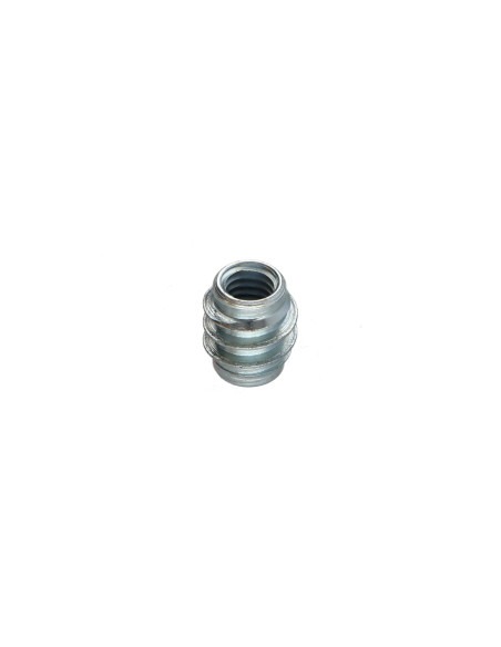 Inserto não ranhurada Aço zinco branco M6 10X12
