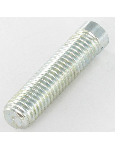Parafuso de metais Aço zinco branco sem cabeça M8X35 roscado sobre 30 perno plano chave de 5