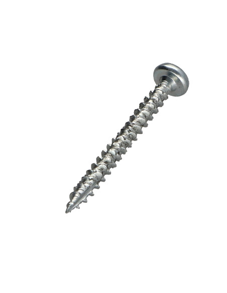 Parafusos de madeira e aglomerado TEKOR cabeça redonda TORX T25 5X30 rosca total cut ponto antifenda tipo 17 Aço