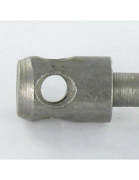 Pino Aço zinco branco longo M6X51 passo de rosca de 100 cabeça 8,5