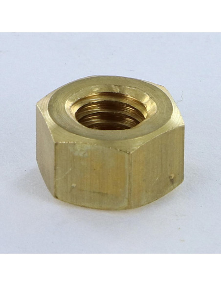 Porca Bronze HH M8 espessura 8 - Parafuso Express