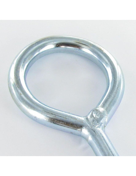 Parafuso de cabeça olhall 12X350 olho 23 Aço zinco branco