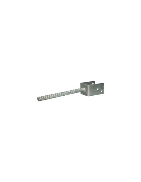Postbasis forma U 60X100X81 forte resistência à corrosão Aço galvanizado a quente