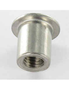 Porca rebitar cabeça panela sulcada 12,5 x 15 M8X12 Aço inoxidável 2