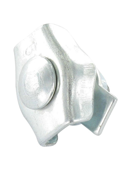 Braçadeira de cabo plano simples Aço zinco branco cabo de 8