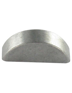 Chaveta de disco meia-lua Aço bruto 2,5 x 3,7 comprimento 10