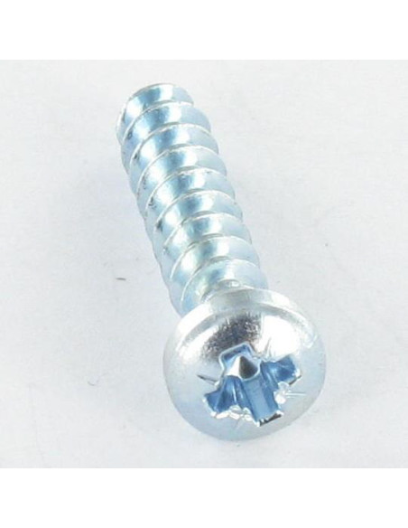 Parfuso de pvc cabeça cilíndrica panela Pozi PZ6 4X60 roscado sobre 20 Perno 30 GRAUS Aço zinco branco
