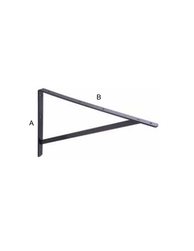 Curva reforço 240X350X30 Aço zinco preto - Parafuso Express