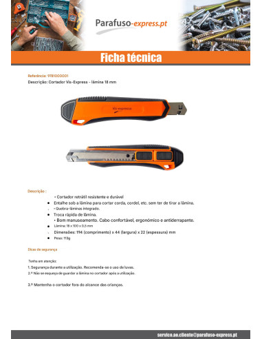 CORTADOR VIS-EXPRESS - Parafuso Express