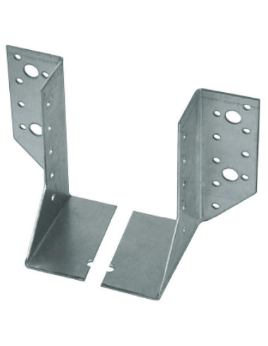 Conjunto 2 suporte para vigas esquerda direita sendzimir 30X100