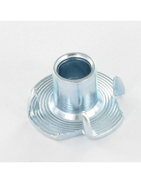 Porca garra 9,6 x 12 sem roscado Aço zinco branco