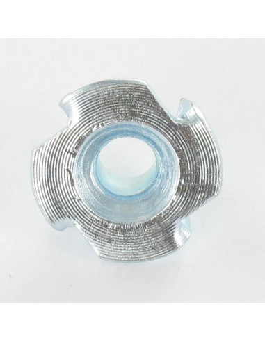Porca garra 9,6 x 12 sem roscado Aço zinco branco